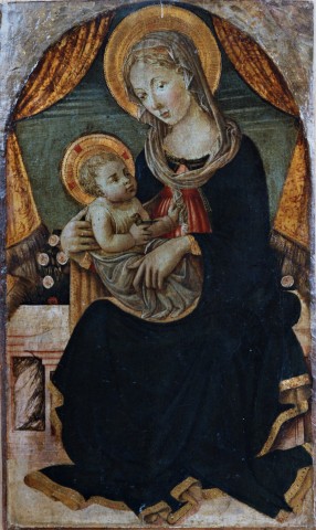 Anonimo — Walker Pesellinesque Master - sec. XV - Madonna con Bambino — insieme